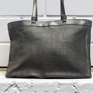 Title: Worthington Black Woven Animal Print liner Tote - Elegant & Spacious​​​